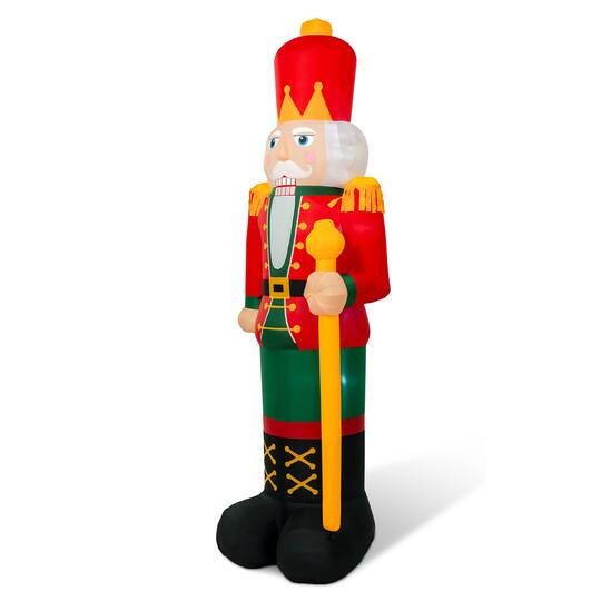 Glitzhome® 15FT Giant Lighted Inflatable Nutcracker Decor